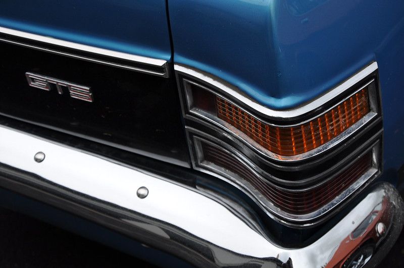 Luz traseira de carro clássico