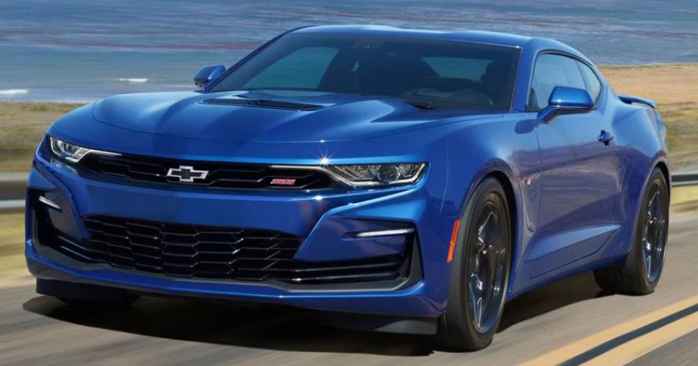 10 Upgrades In The 2024 Chevy Camaro That Fans Will Love   2004 Blue Chevrolet Camaro 2ss 