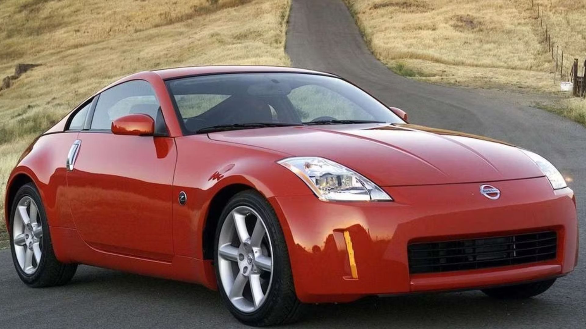 red 2008 Nissan 350Z parked
