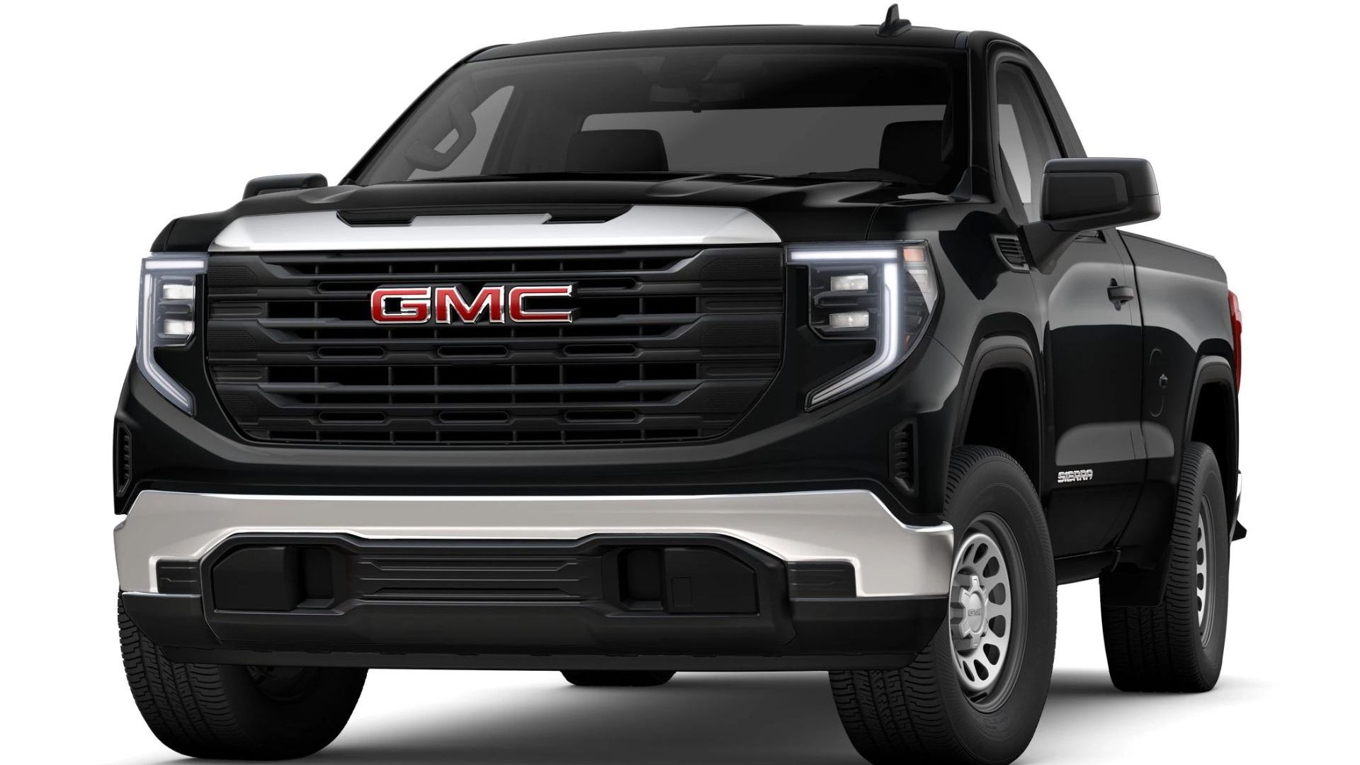 Um GMC Sierra 1500 preto 2024