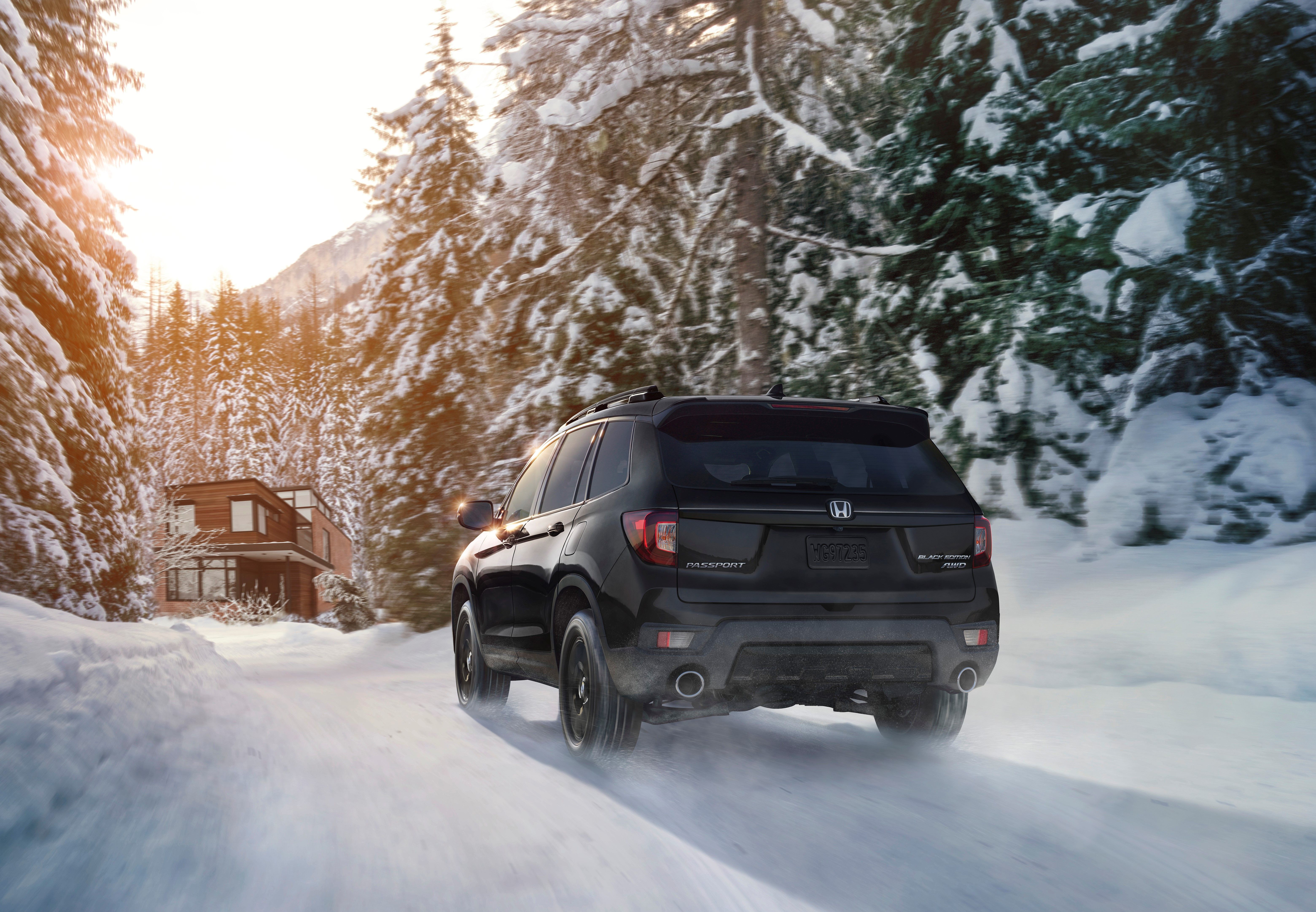 2024 Honda Passport Black Edition vista lateral traseira