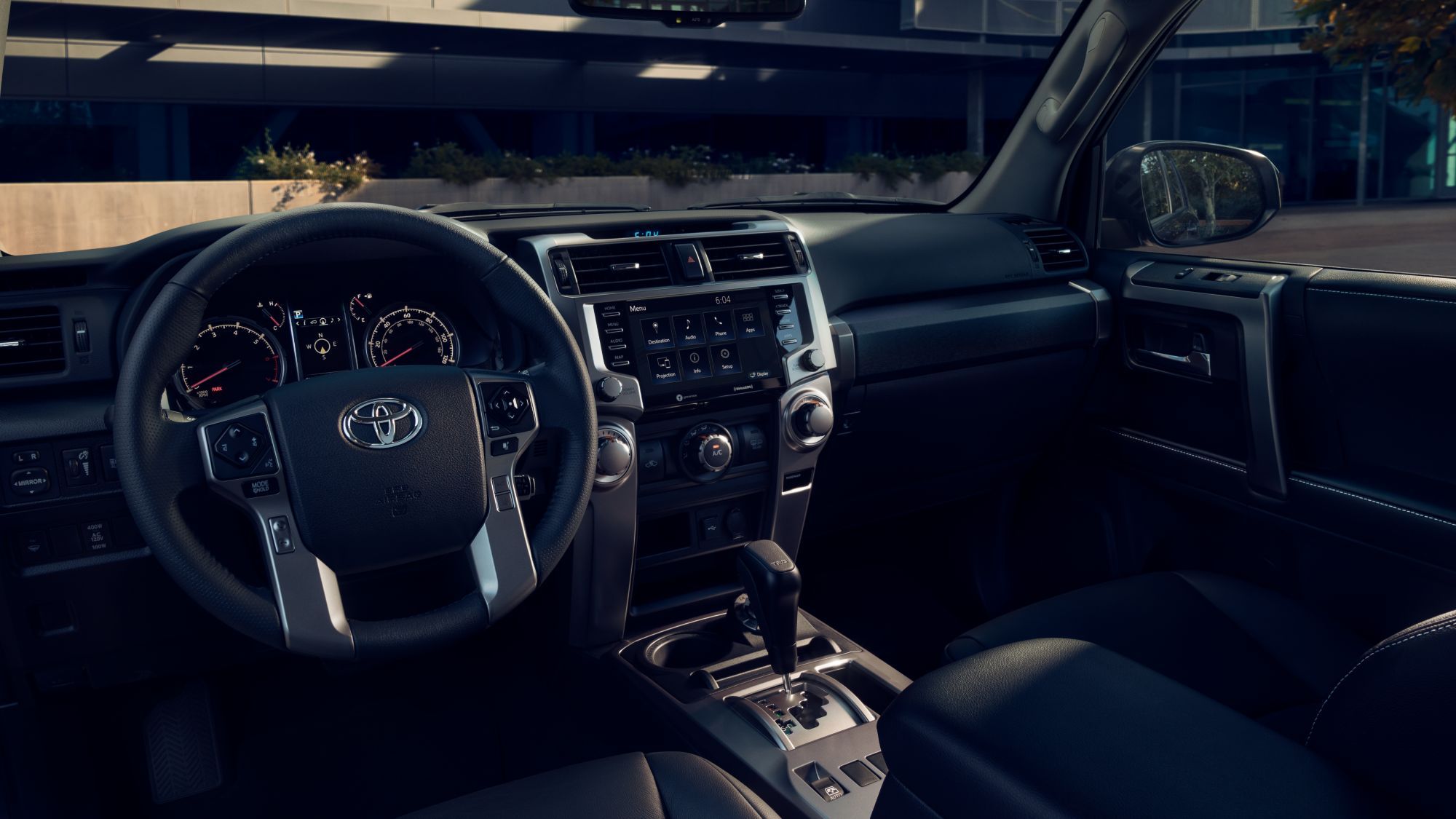 2024 Toyota 4runner interior with dashboard demo