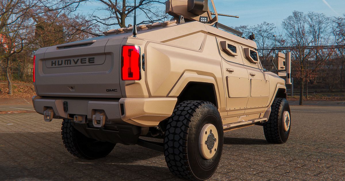 This Digital Rendering Turns The GMC Hummer EV Into The Military ...