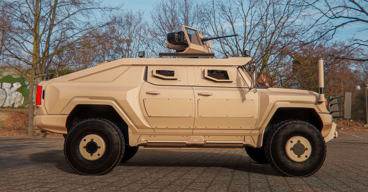 This Digital Rendering Turns The Gmc Hummer Ev Into The Military 