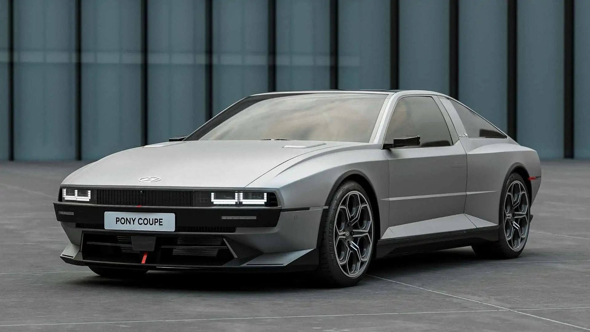 Hyundai Pony Coupe Render N Vision 74 Conceito