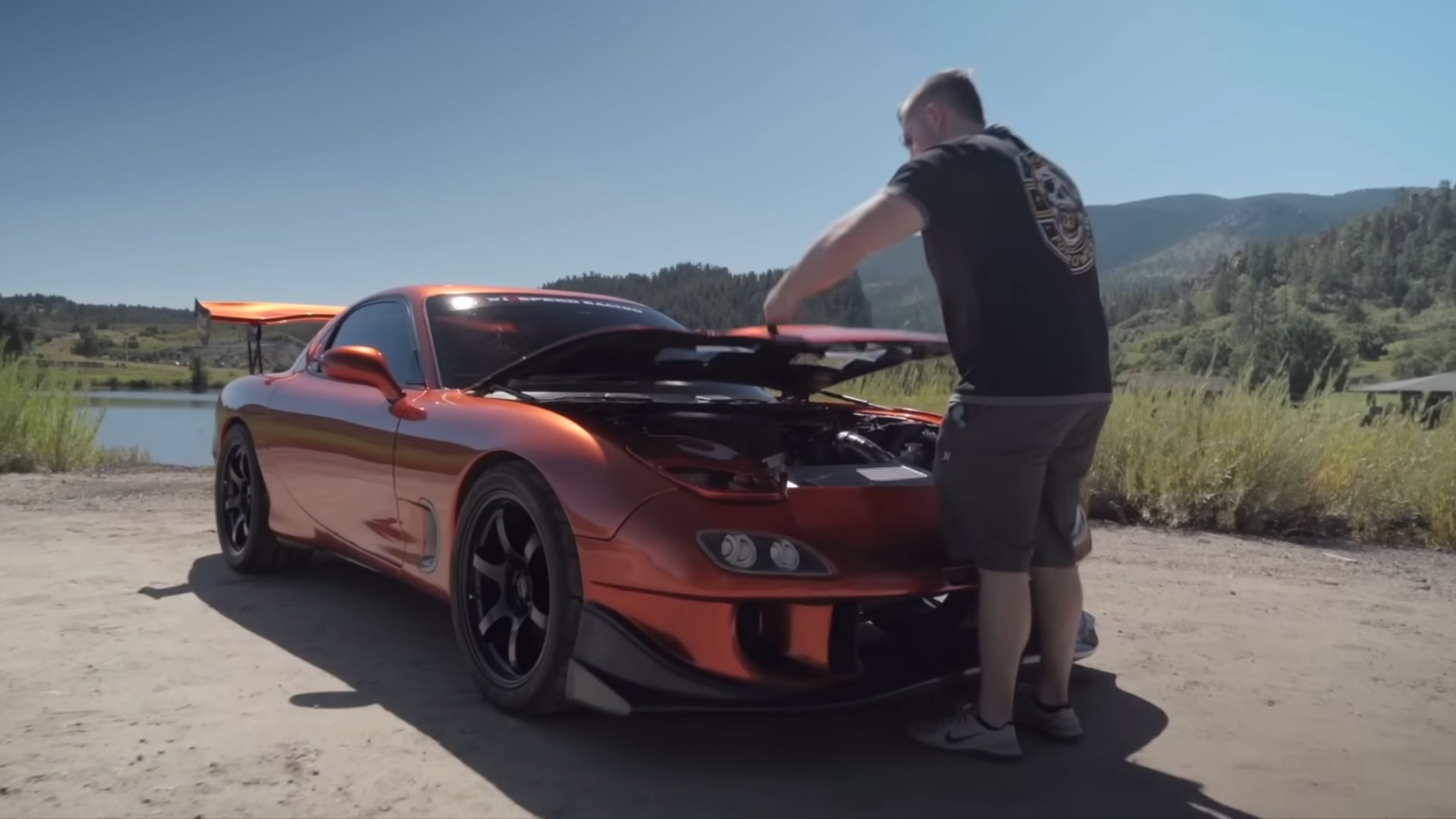 K24 Honda Swap Mazda RX-7 Μπροστινή όψη