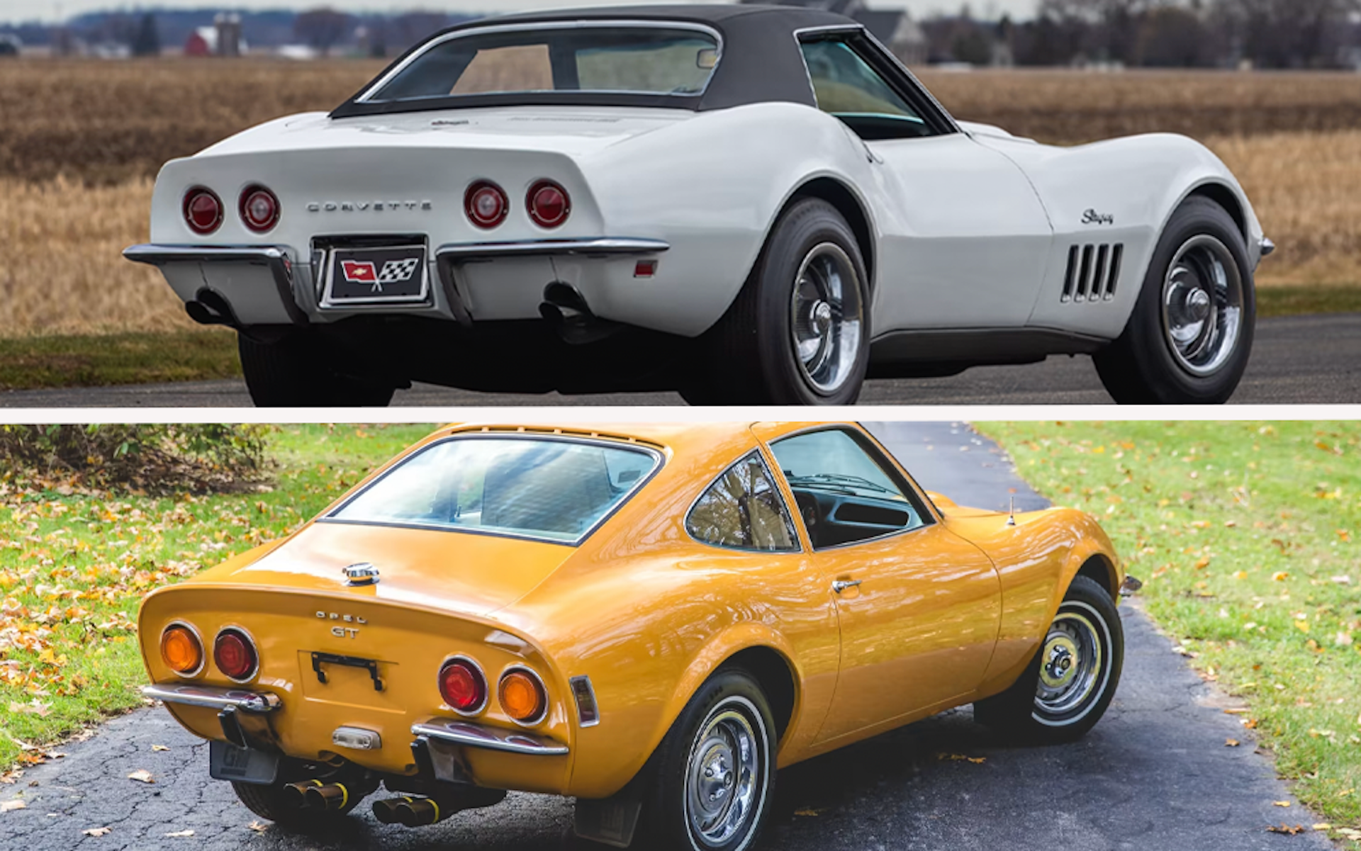1969 Chevy Corvette And 1971 Opel GT