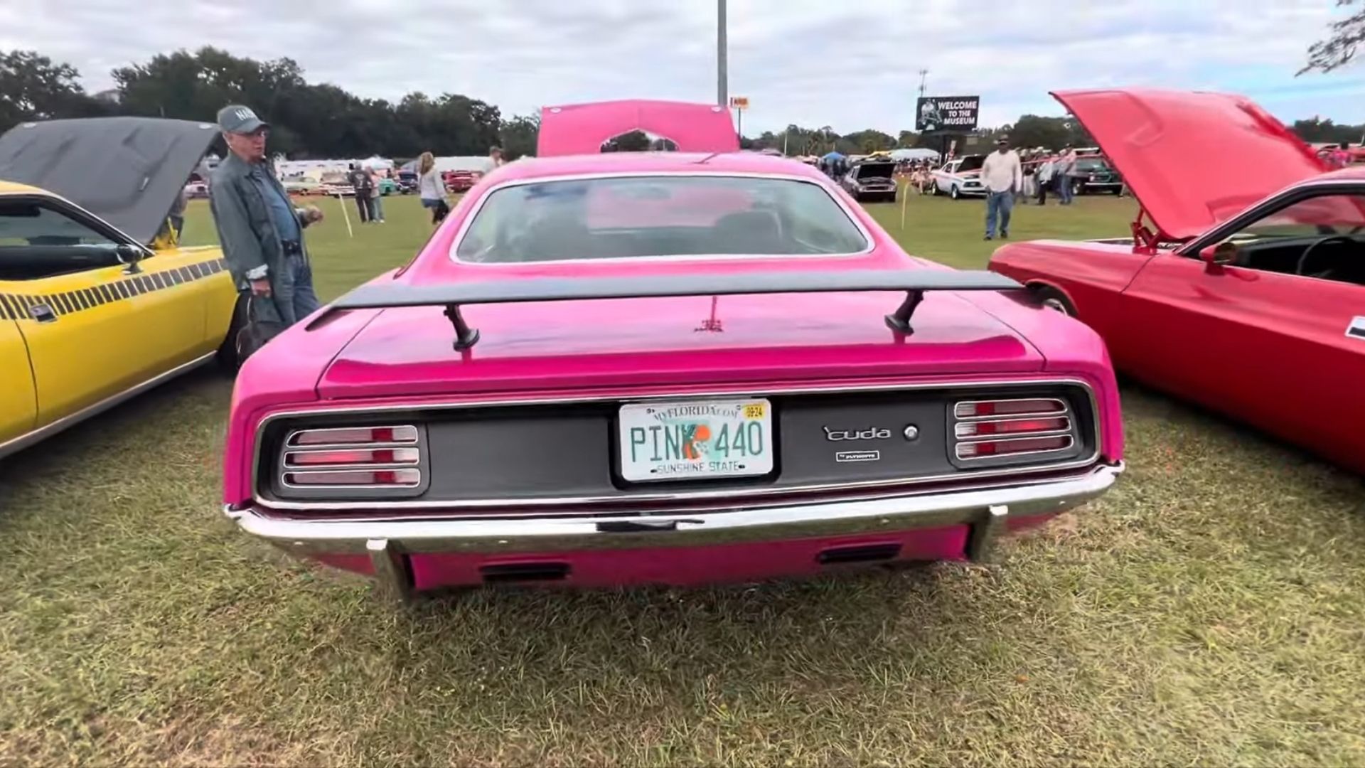 1970 Plymouth Barracuda Moulin Rouge Rear View