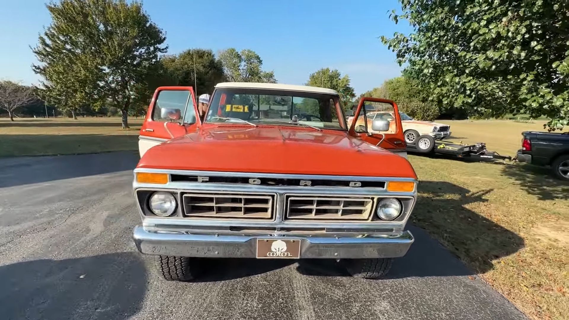 1977 Ford F-150 Barn Find Front view after polishing