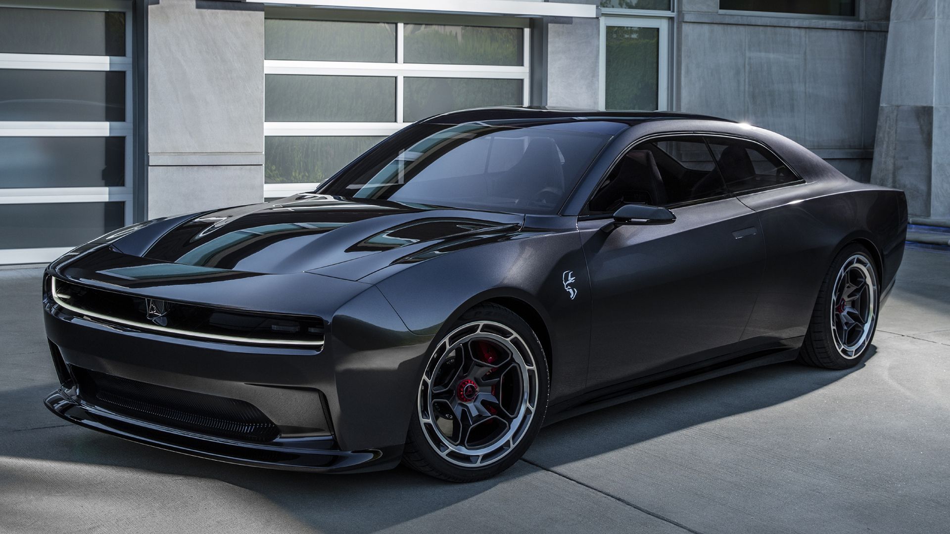 Μπροστινή όψη τριμήνου Dodge Charger Daytona Concept