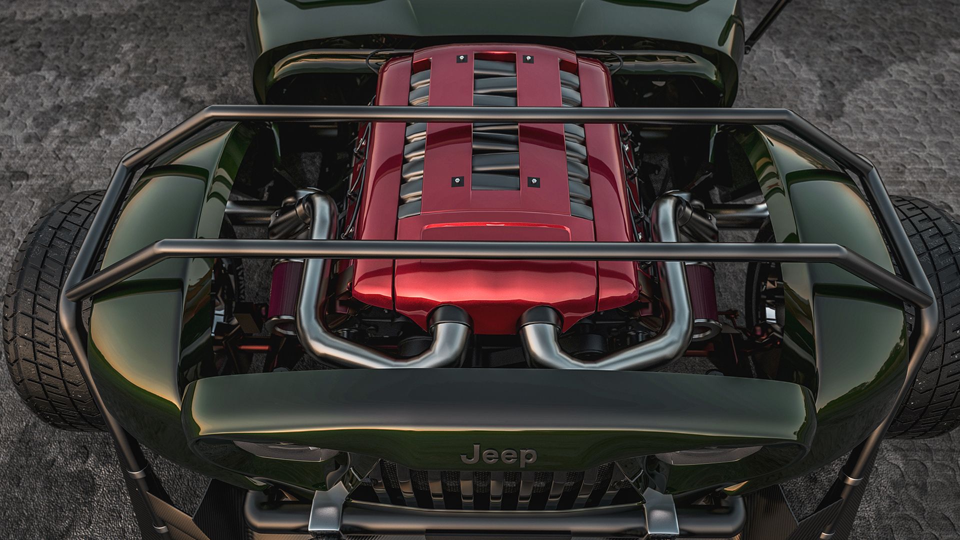 O Jeep CJ-5 original de 1965 carregava um motor Dauntless V6 da Kaiser