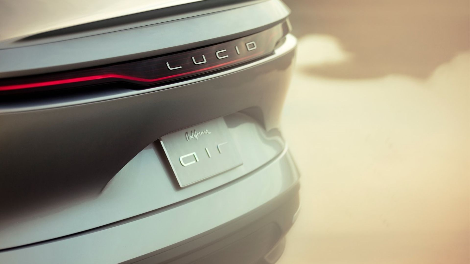Lucid Air Concept vista traseira de perto
