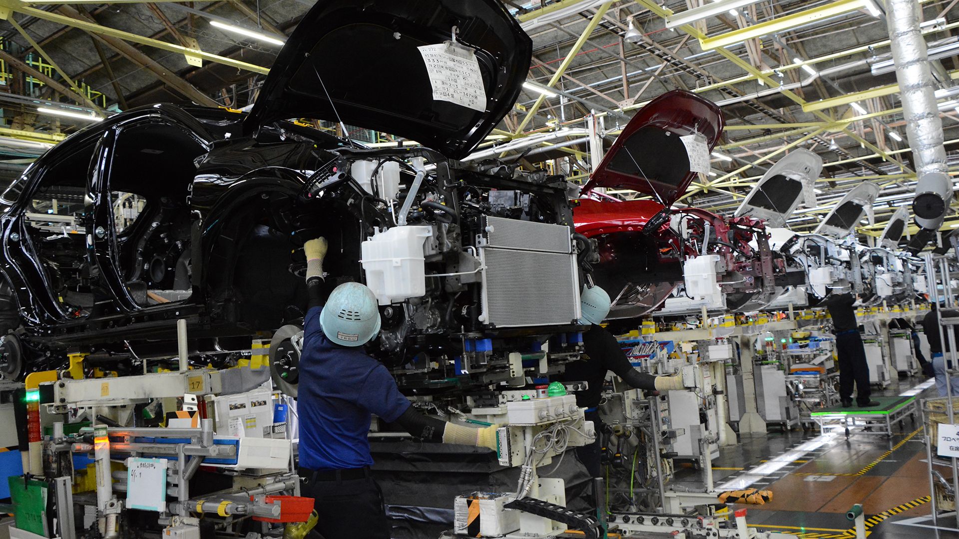 Produção da planta Toyota Takaoka
