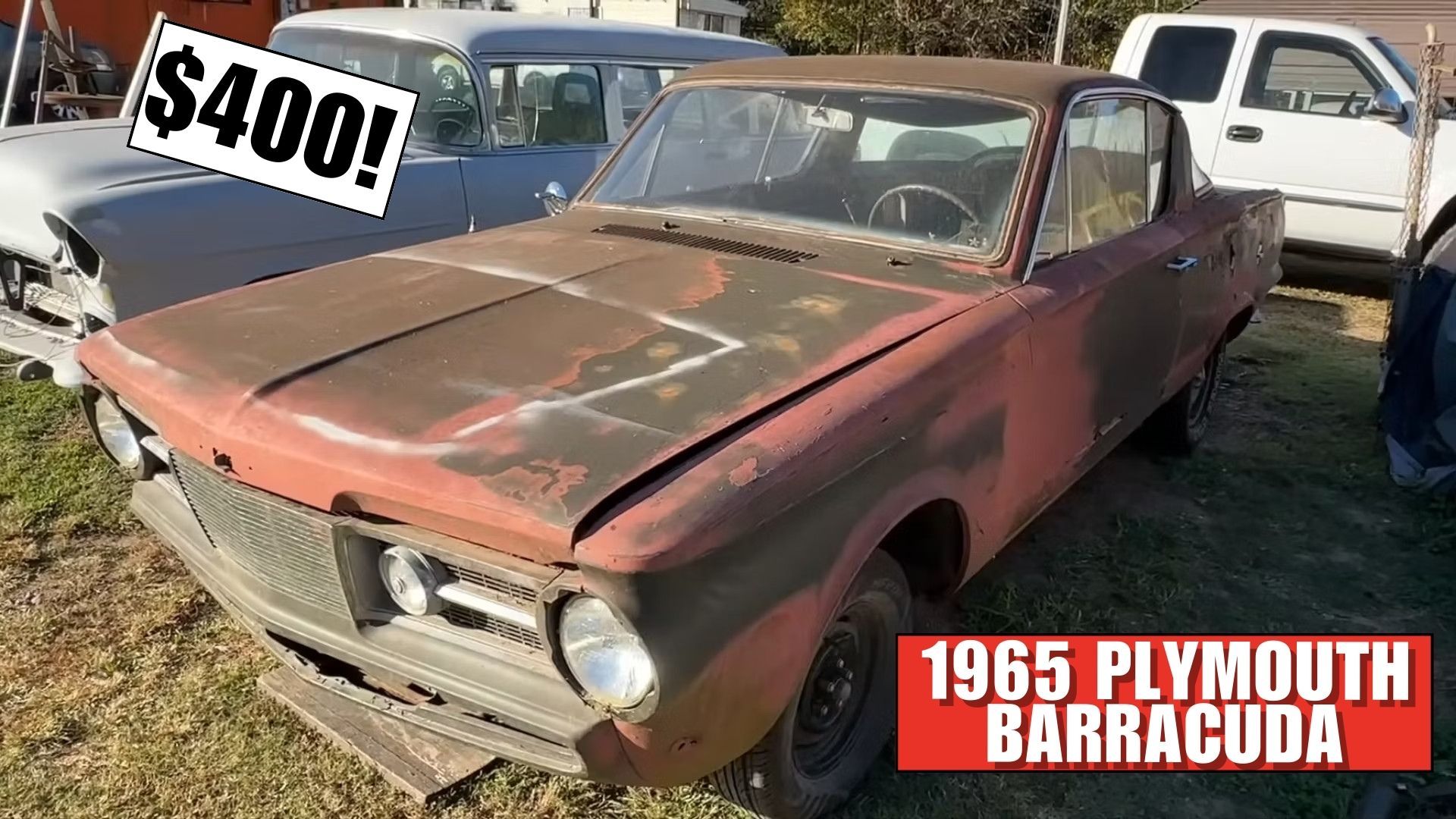 Encontrado ferro-velho Plymouth Barracuda em 1965