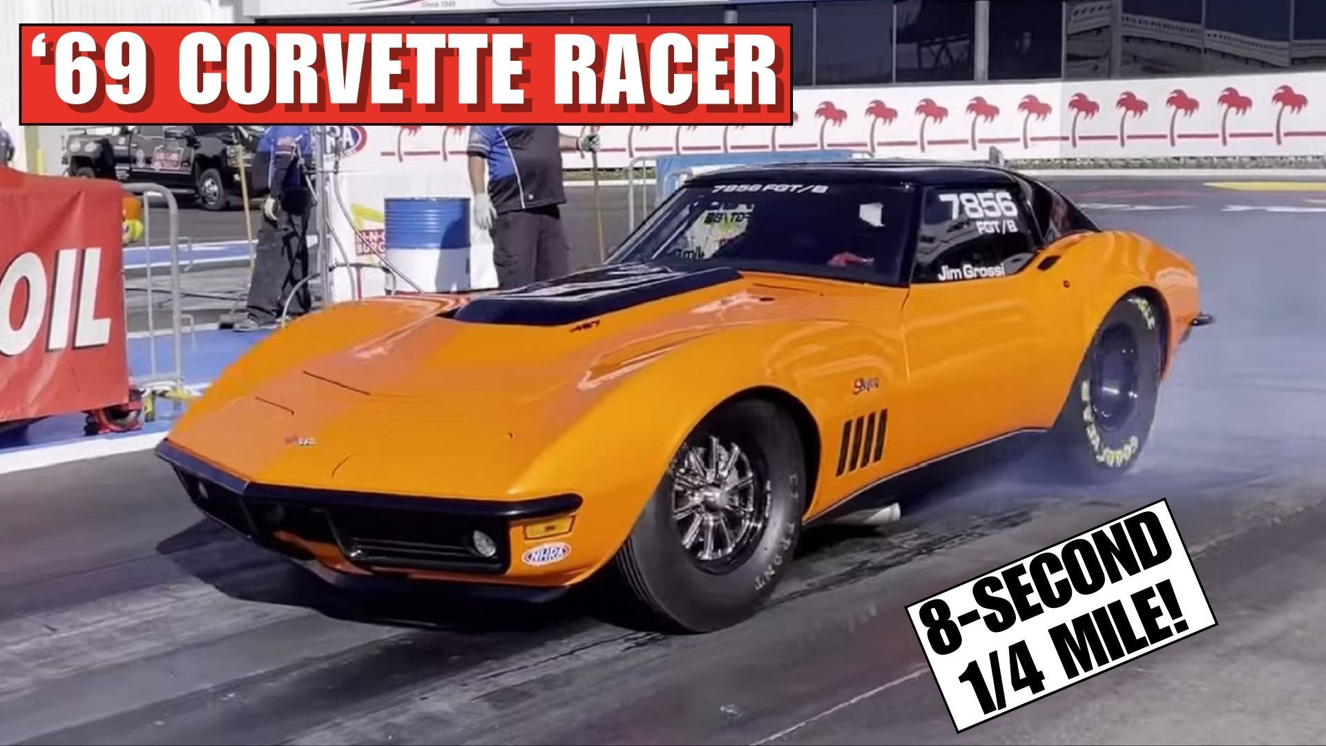 Orange 1969 Chevrolet Corvette Race Car