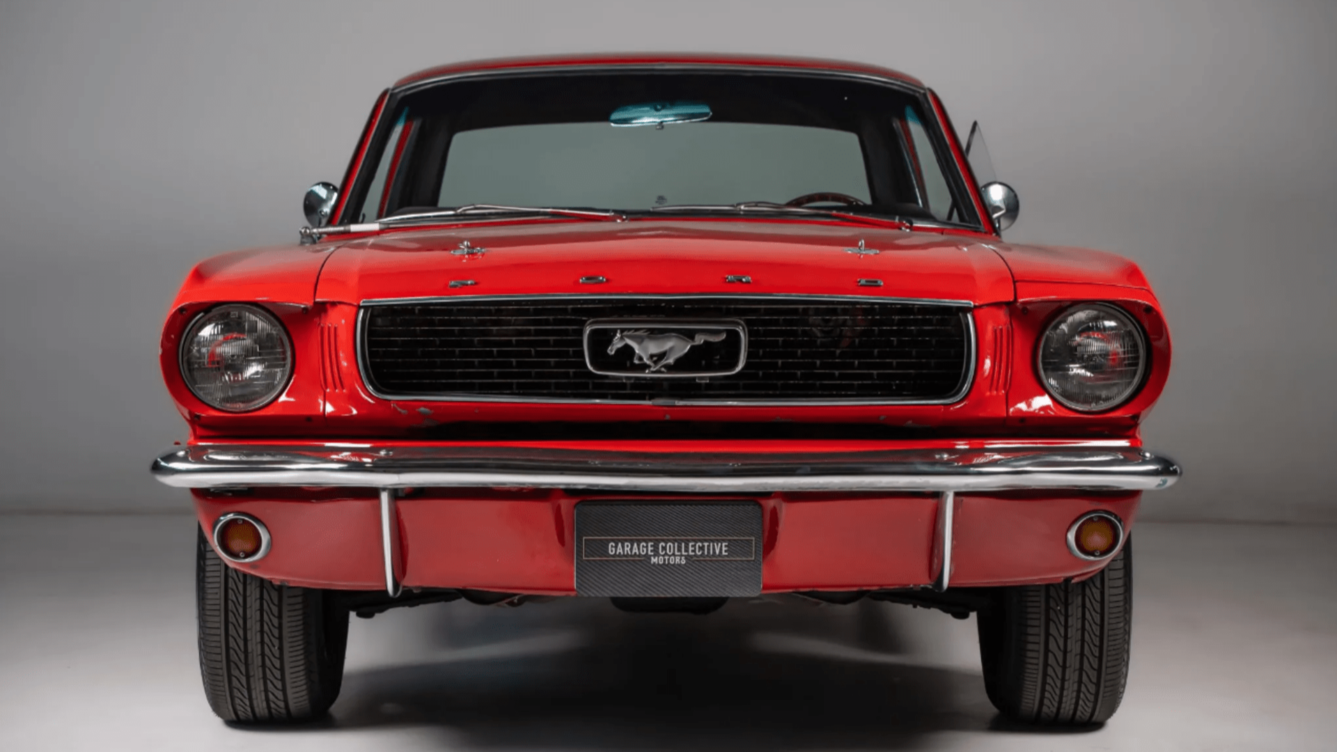 1965 Ford Mustang red muscle car