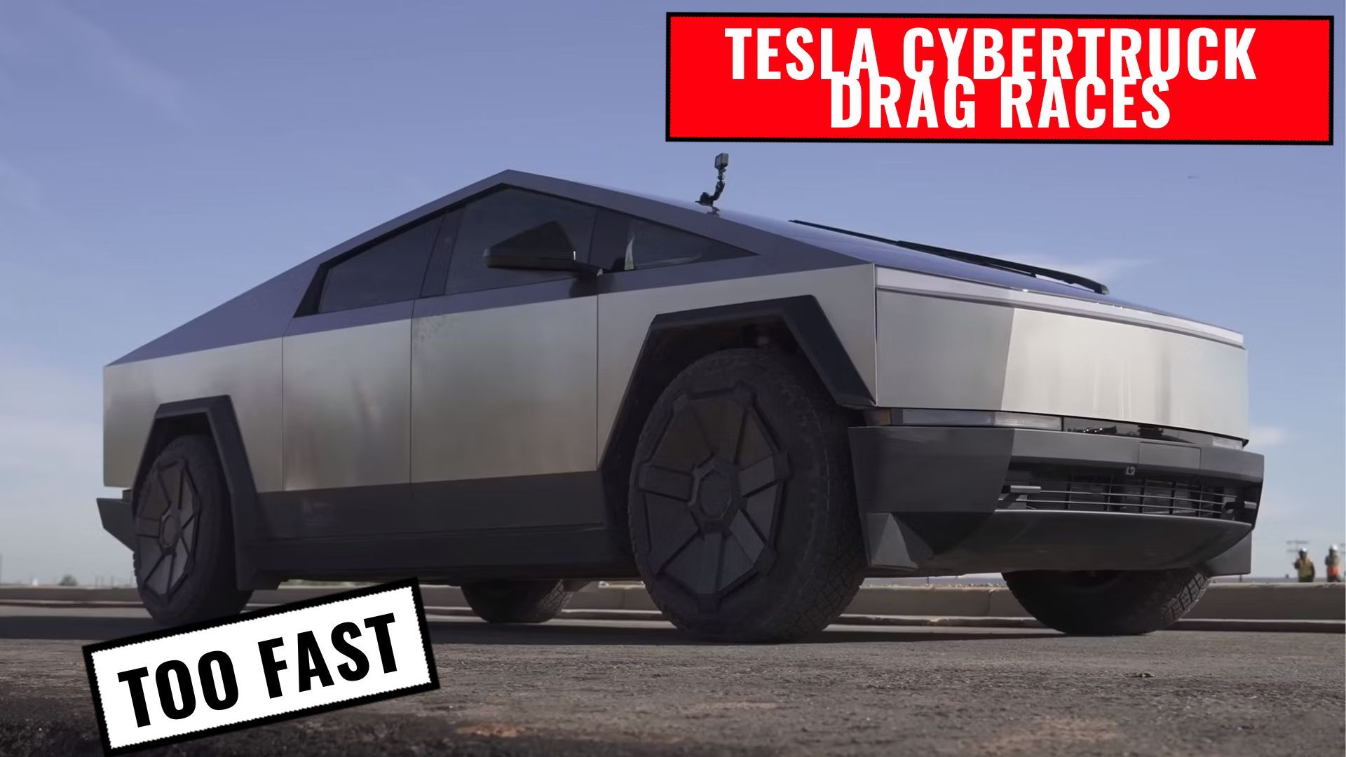 Tesla Cybertruck Drag Races 