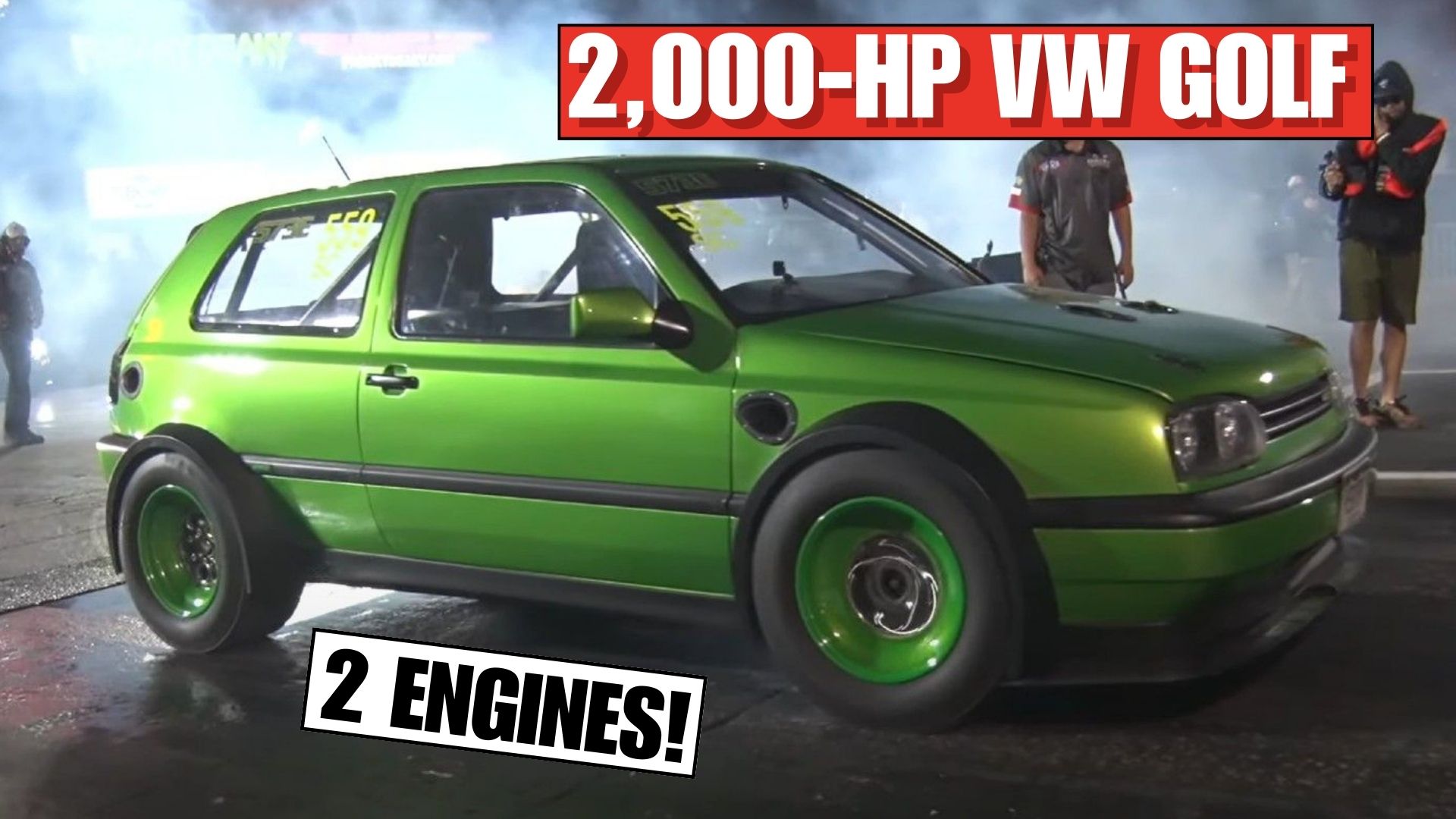 The Story Behind The Crazy Twin Engine MK3 Volkswagen Golf With 2,000 HP