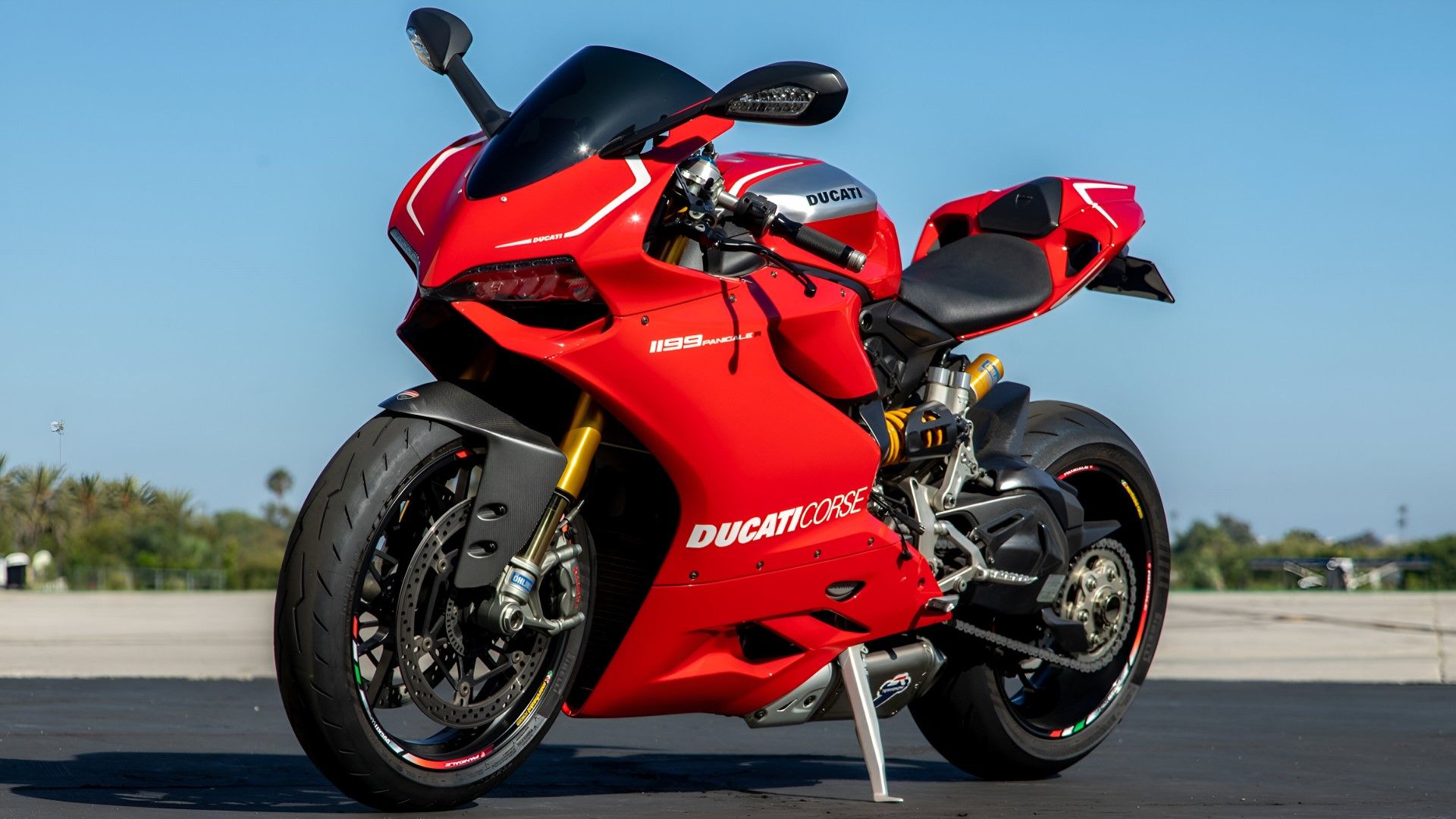 2013 Ducati 1199 Panigale R front third quarter view