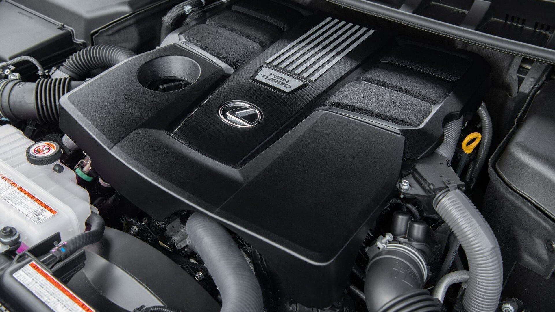 2024 Lexus LX Engine with hood open