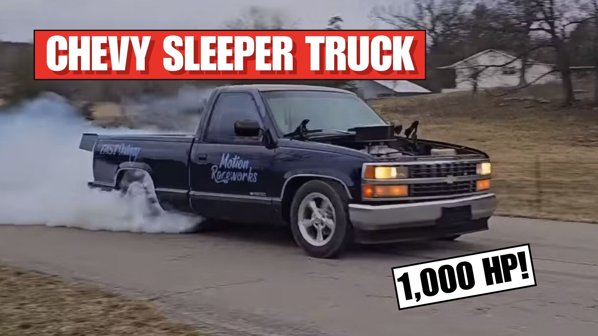 Chevrolet 1500 Truck Burnout 