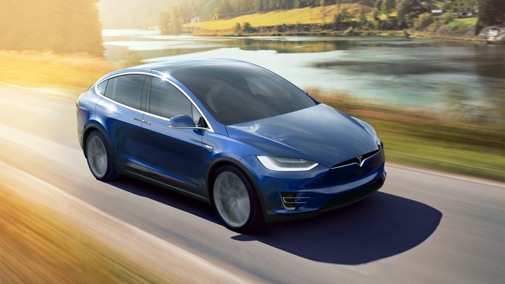 Tesla Model X frontal 3/4