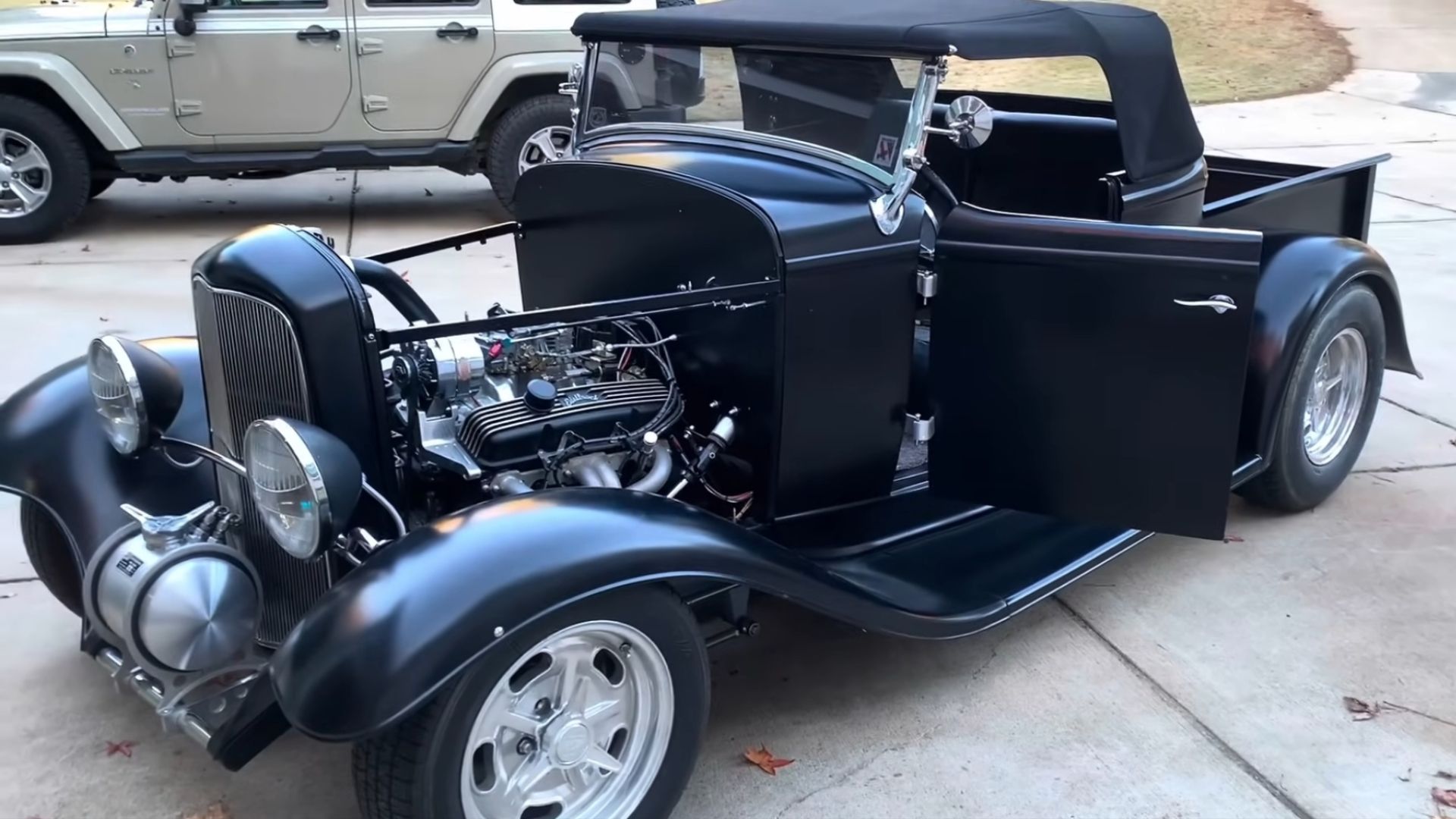 A 15 Year Old Hot Rod In A Front Quarter View