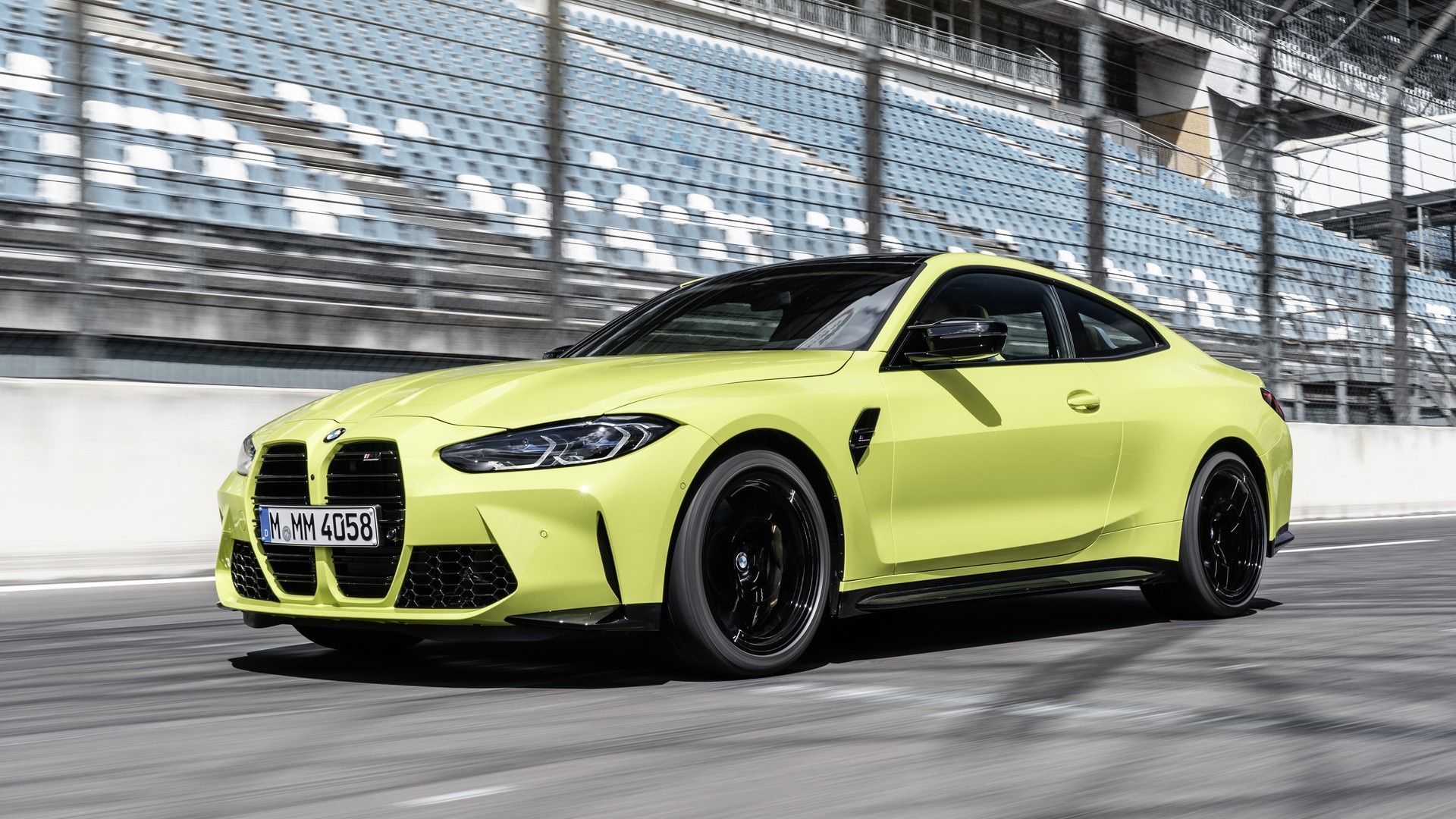 BMW M4 Front Three Quarter on track