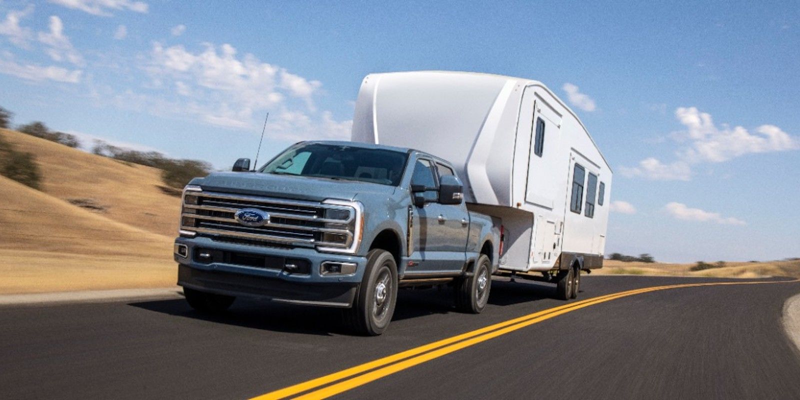 Ford F-350 Super Duty Cinza Azul