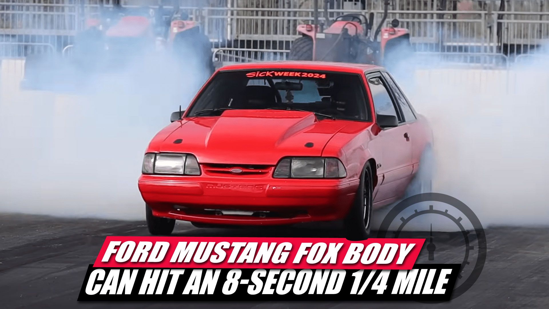 Red 1993 Ford Mustang Fox Body