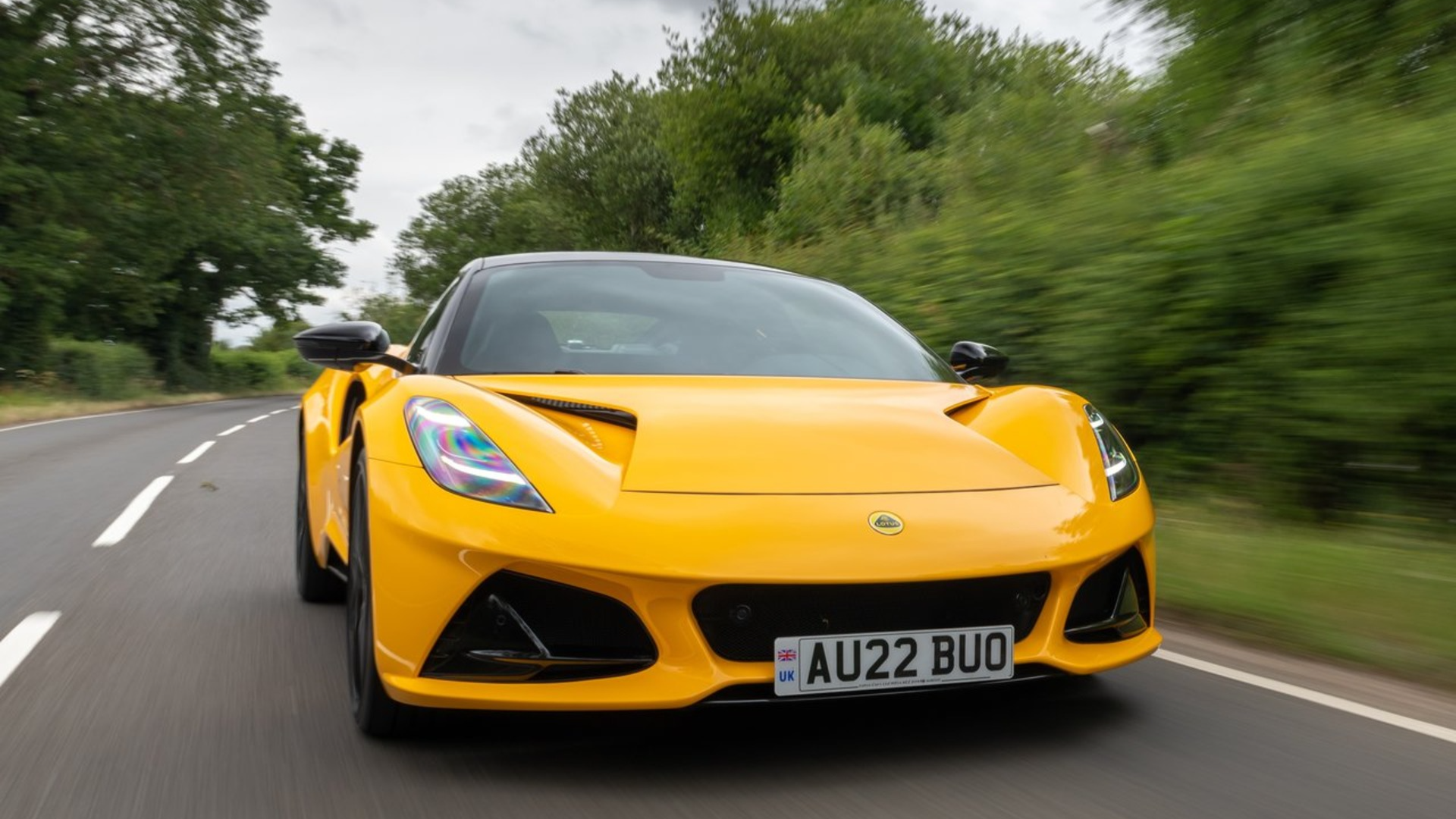 Lotus Emira sports car driving