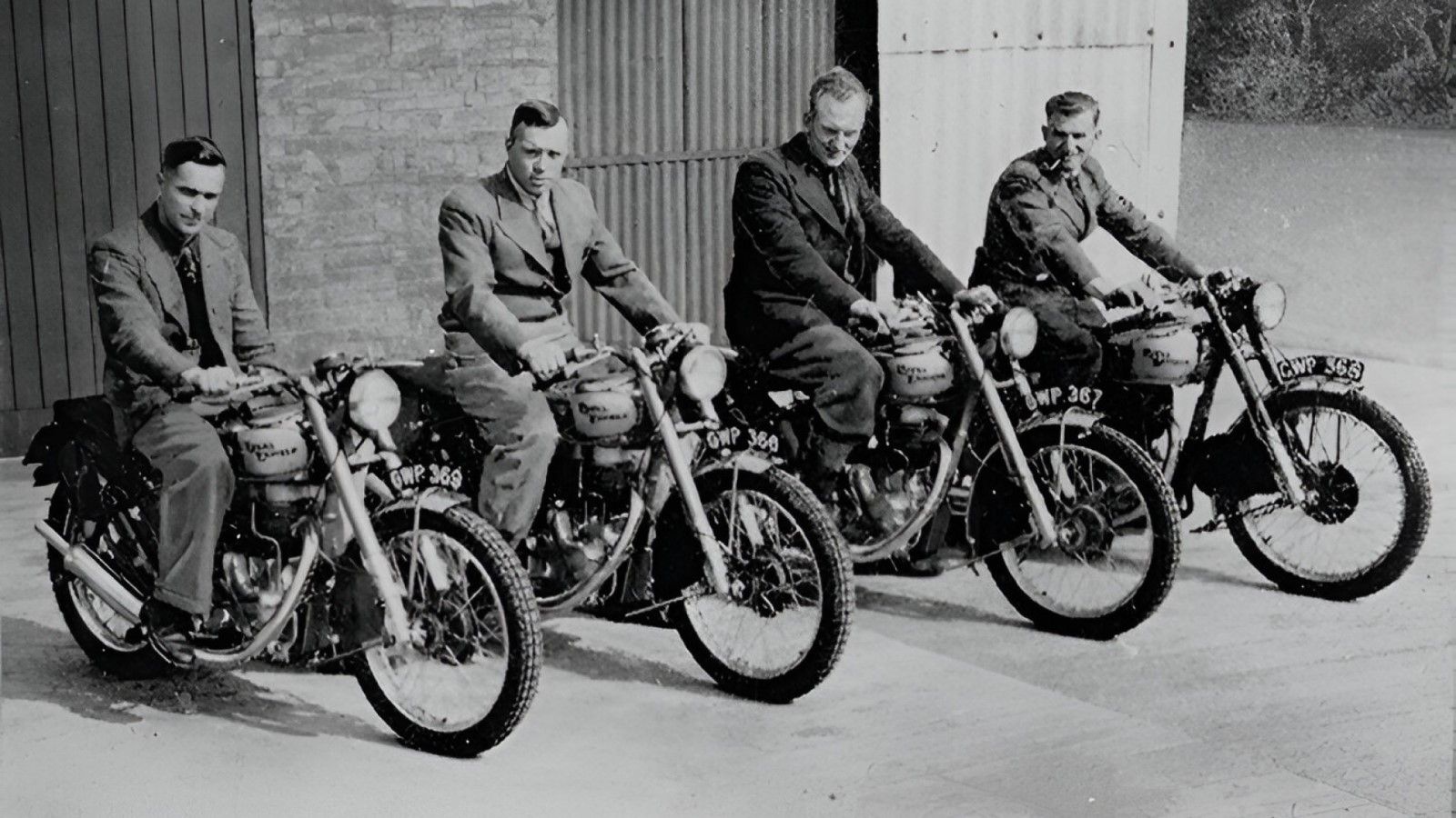 1948 ISDT Successful Royal Enfield Team photo