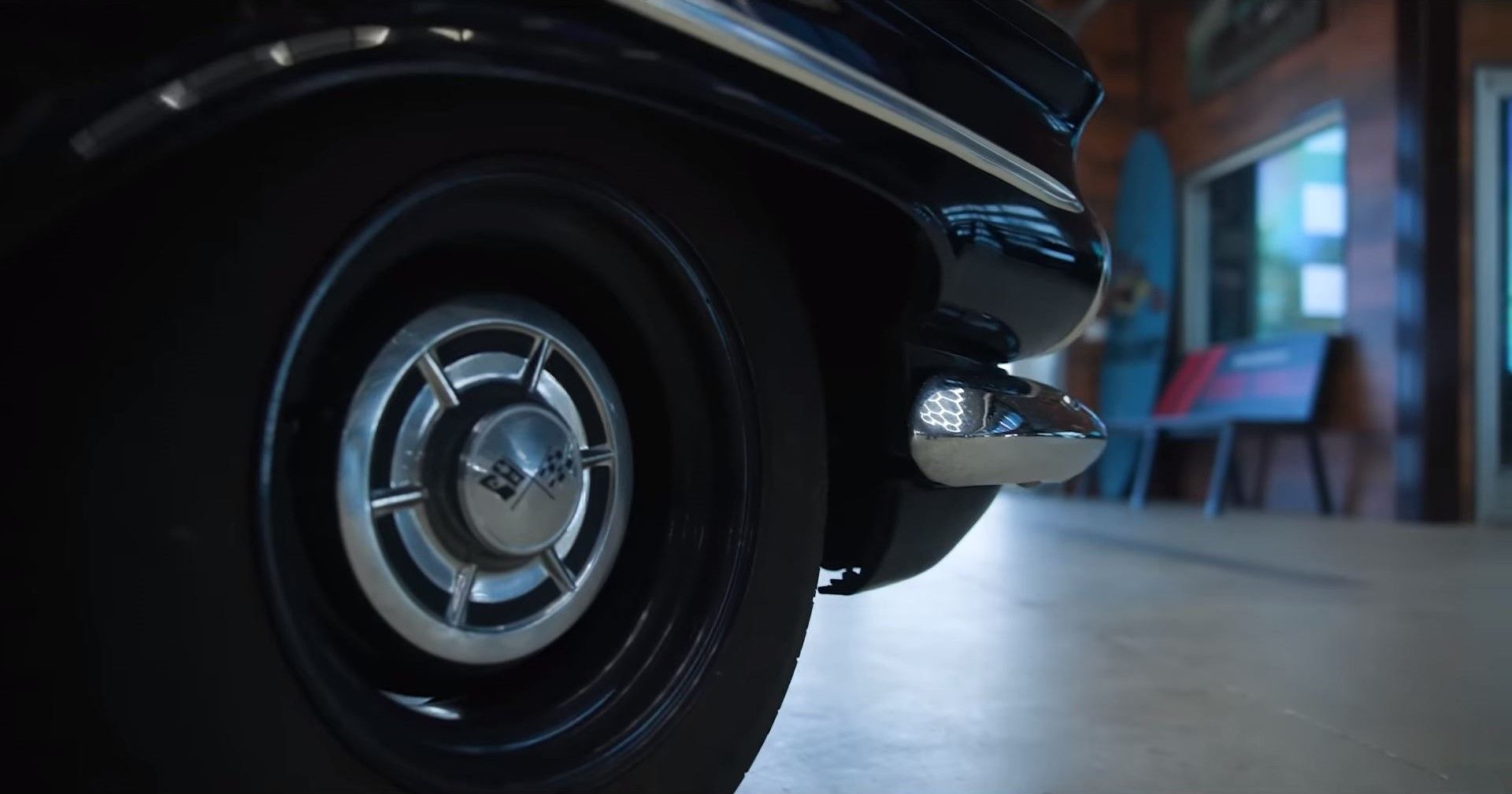 Pára-choque dianteiro Chevrolet Biscayne 1959