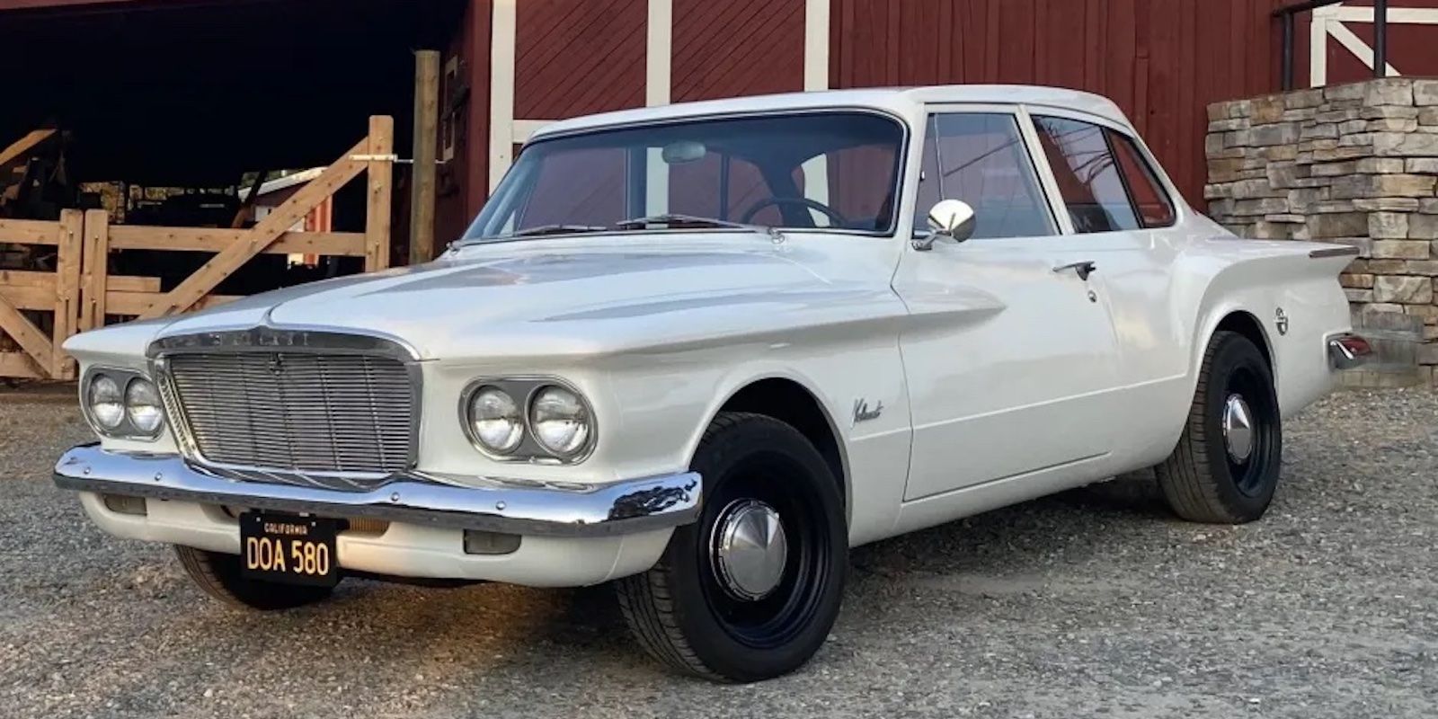 Branco 1962 Plymouth Valiant 2 portas