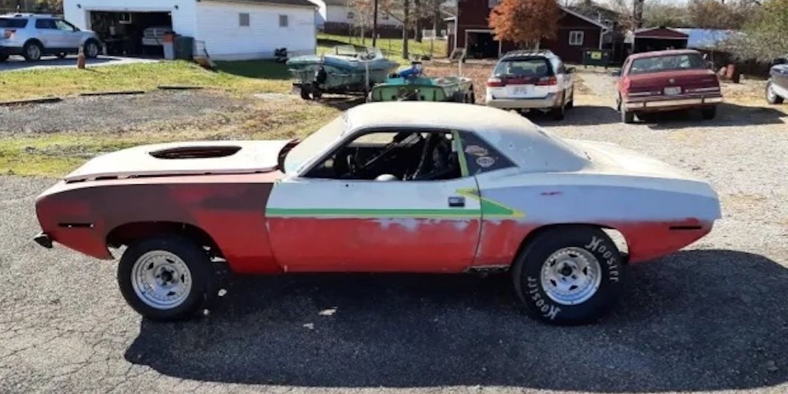Projeto Carro Vermelho e Branco 1970_Plymouth_Barracuda_Drag