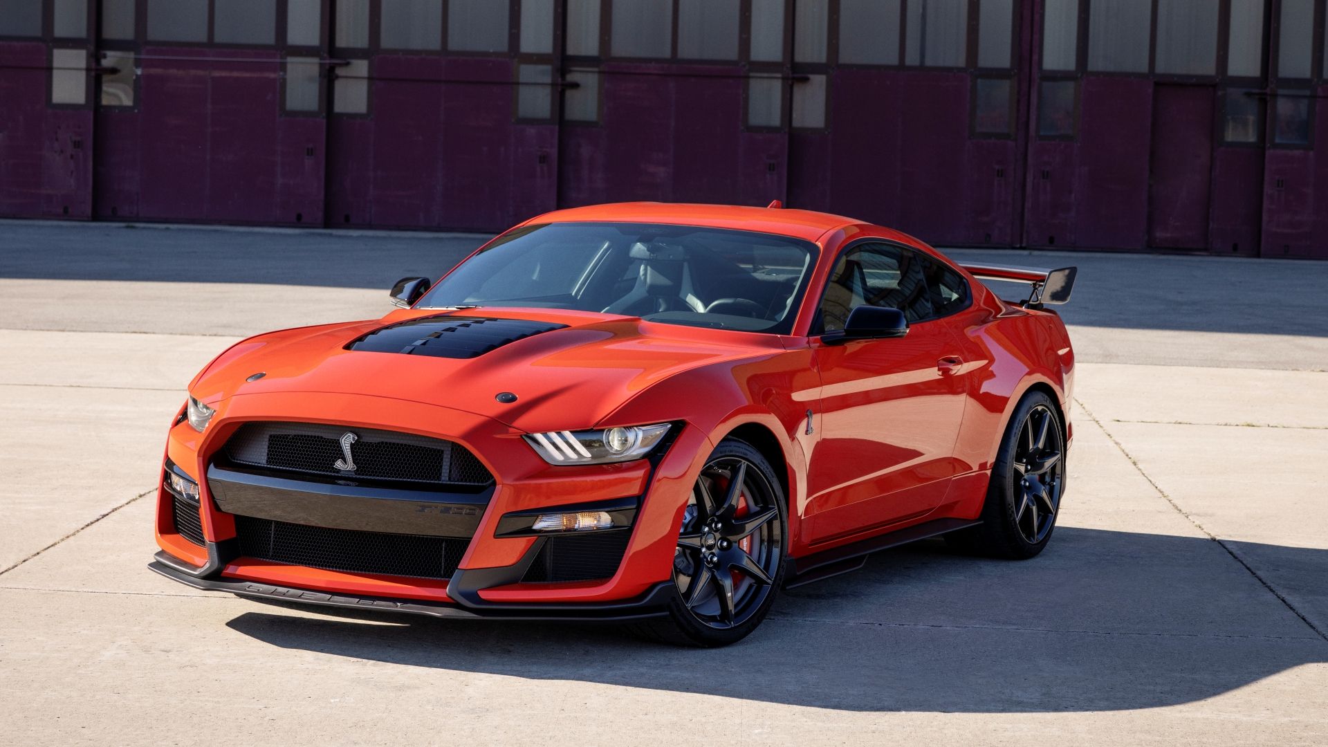 red 2022 Ford Mustang Shelby GT500 parked