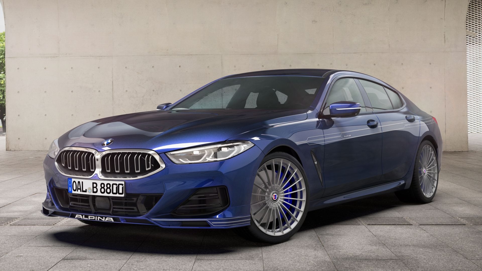 BMW 8 Series Gran Coupe Alpina B8 Blue