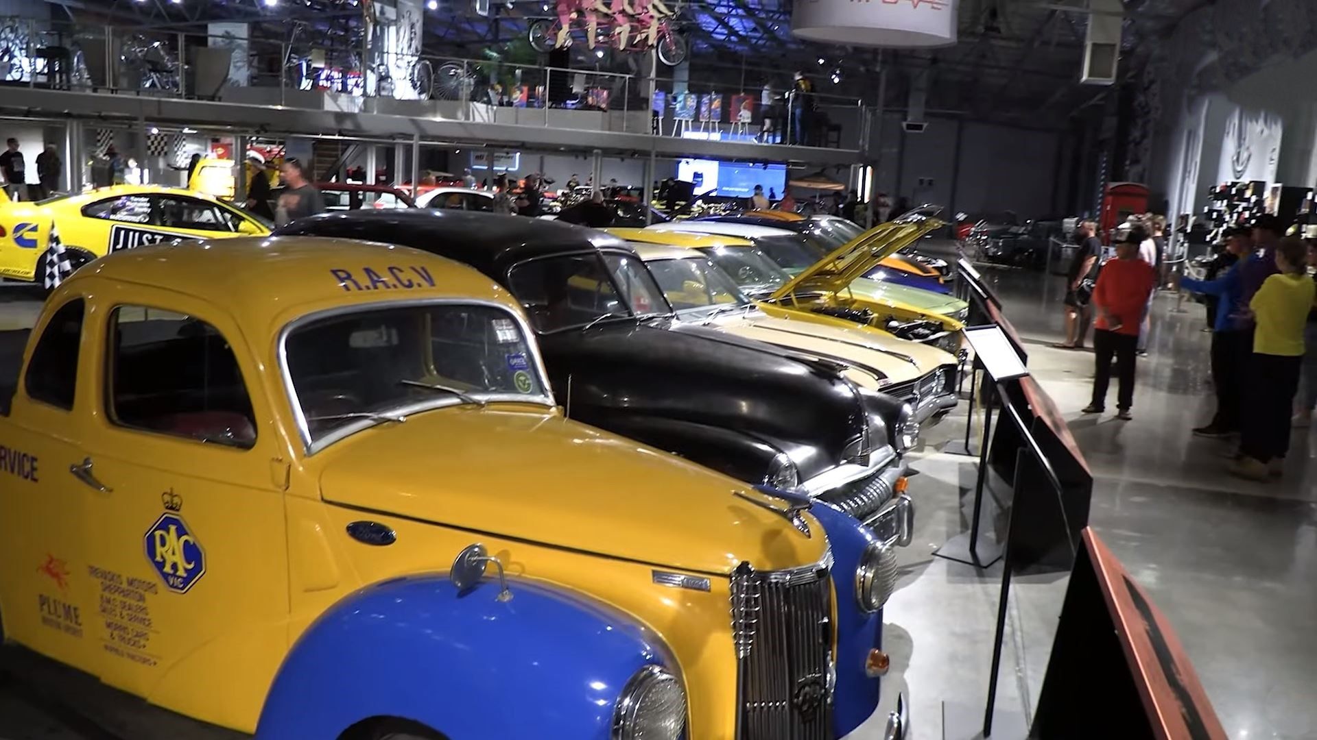 Classic Cars Displayed At A Museum