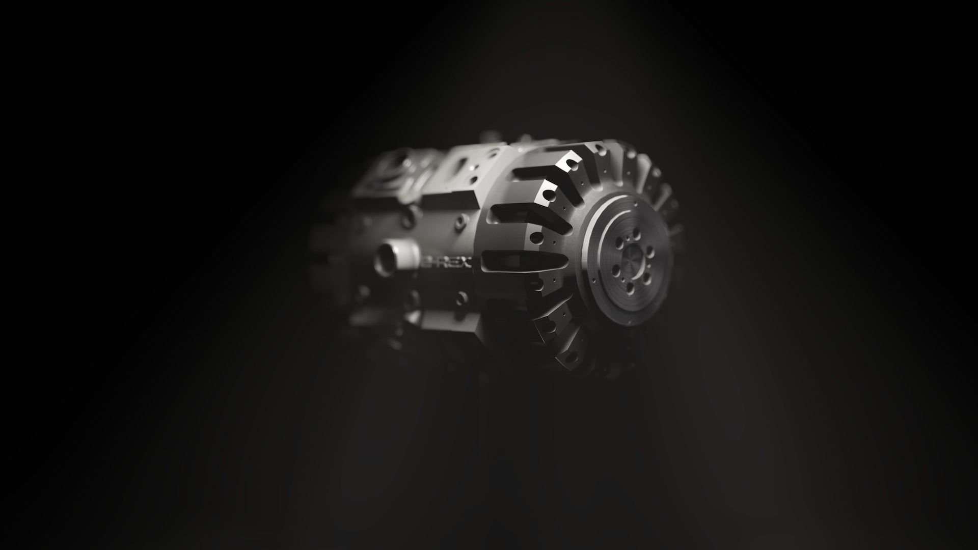 Motor INNengine e-REX 1 Stroke sendo exibido