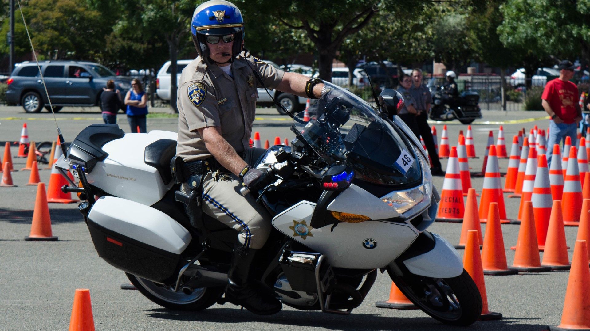 BMW R 1200 RT-P police patrol motorcycle cornering