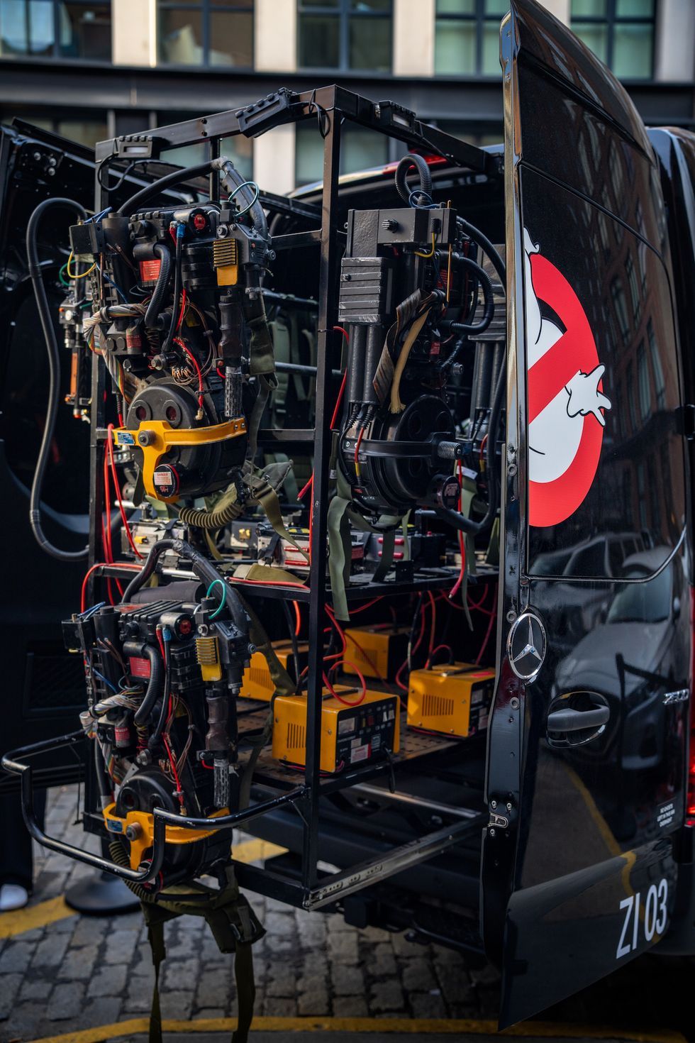 Ghostbusters: Frozen Empire ECTO-Z Mercedes-Benz Sprinter Proton Rack