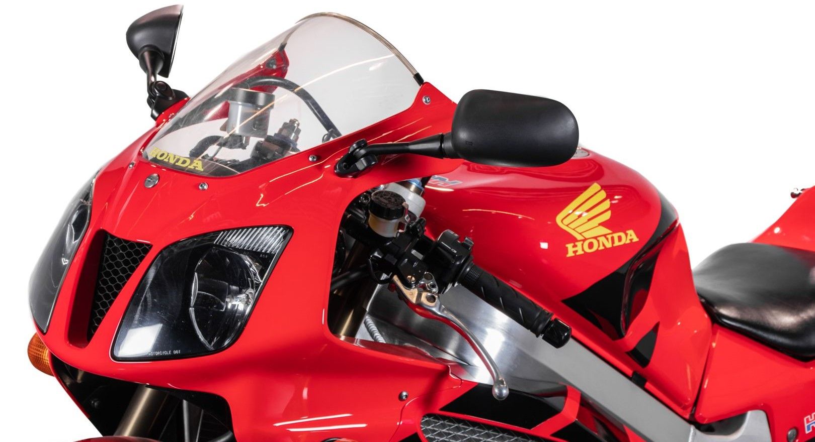 Close-up da HONDA VTR 1000 SP1 de 1999