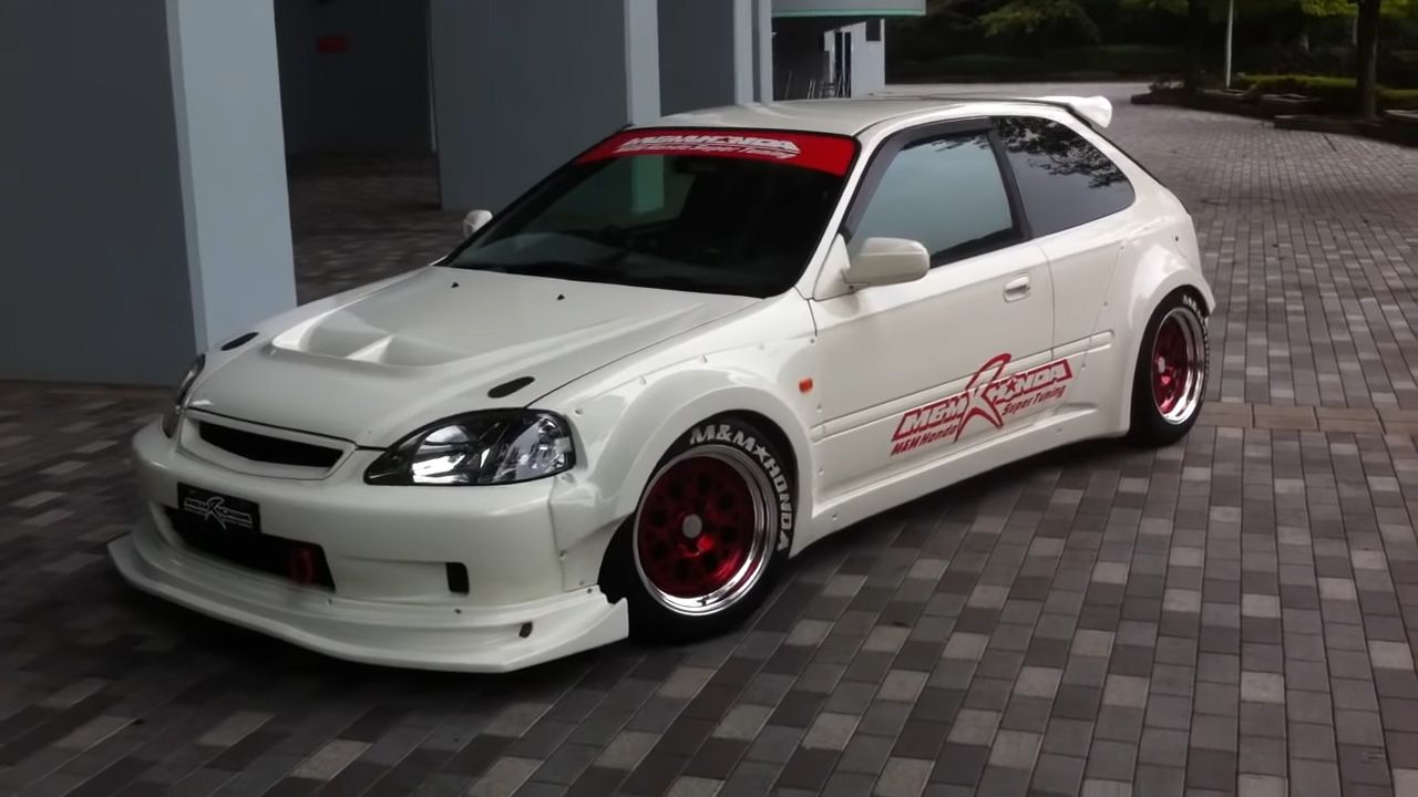 Honda Civic (6th Gen) with a bodykit