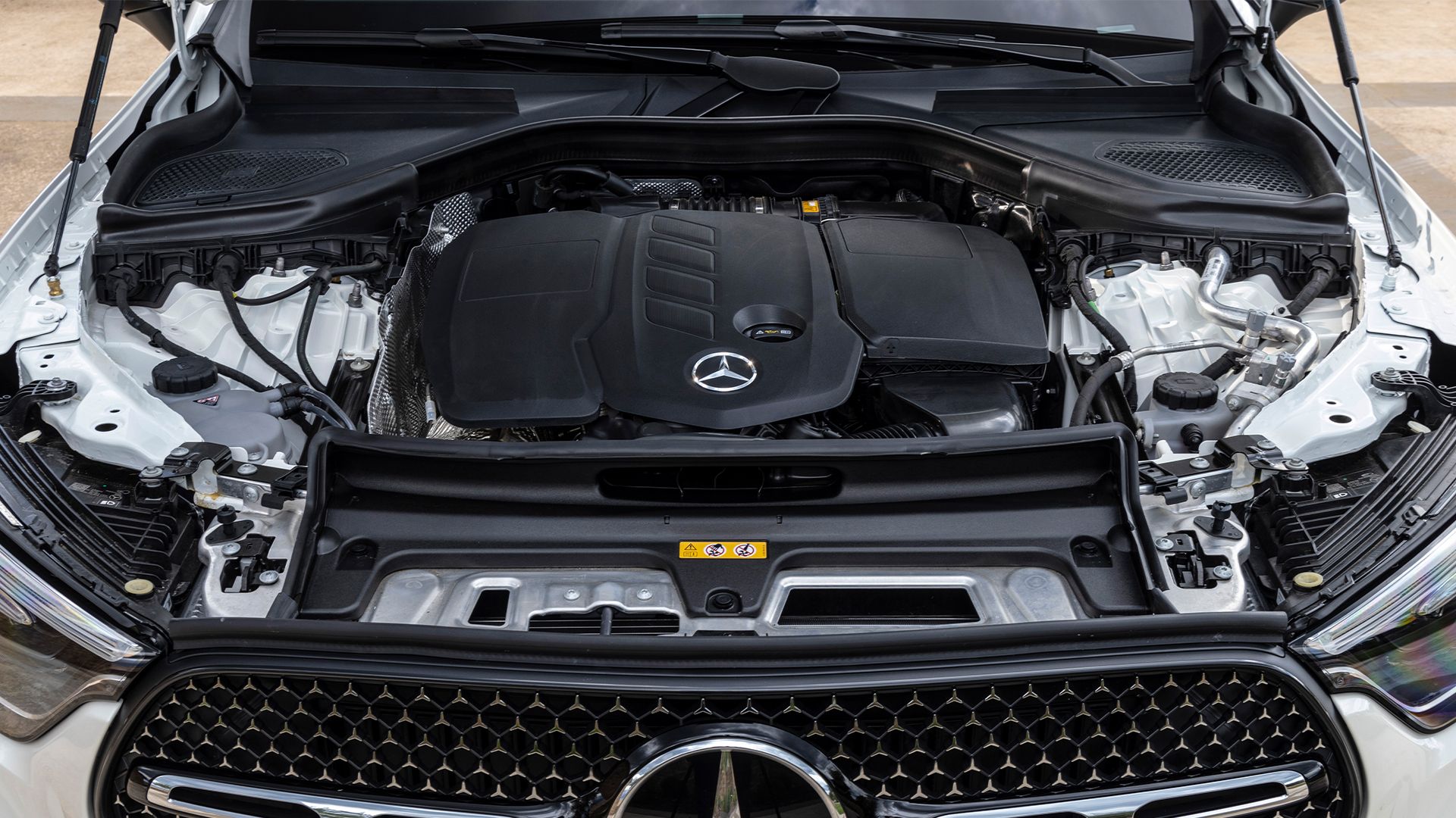 Mercedes-Benz GLC Class - Hood open engine bay shot