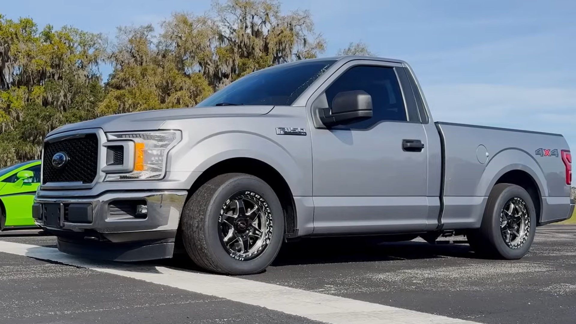 That Racing Channel's Ford F-150 Work Truck, front quarter view