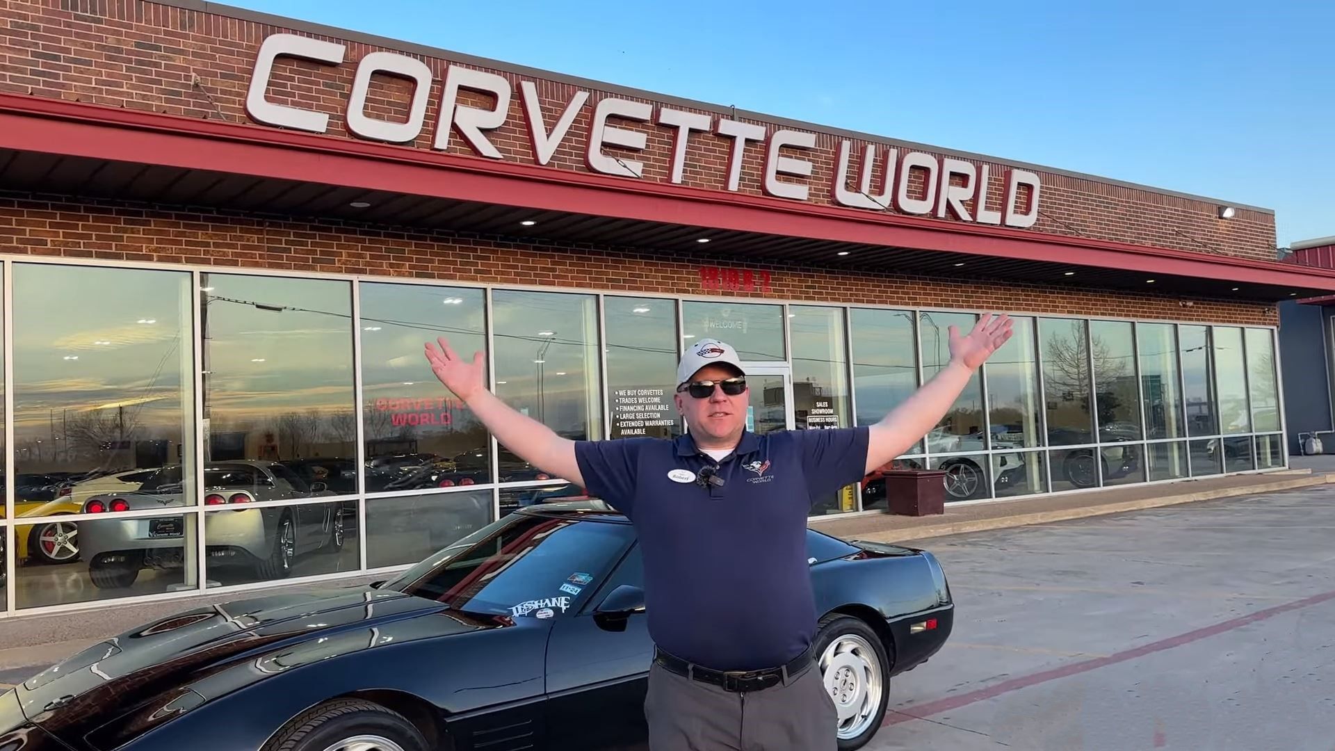 Robert In Front Of Corvette World