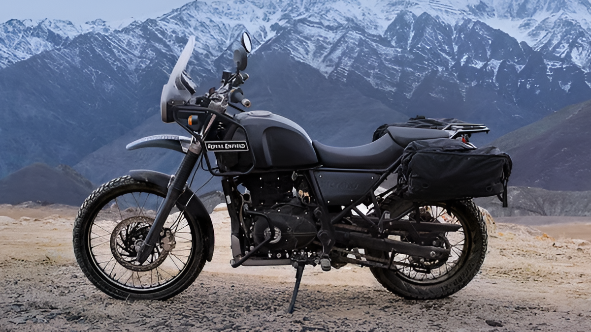 Royal Enfield Himalayan 411 off the road side profile view