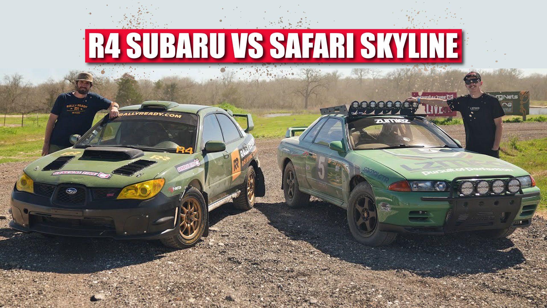 Rally Subaru WRX STI Vs Off-road Nissan GT-R Skyline R32
