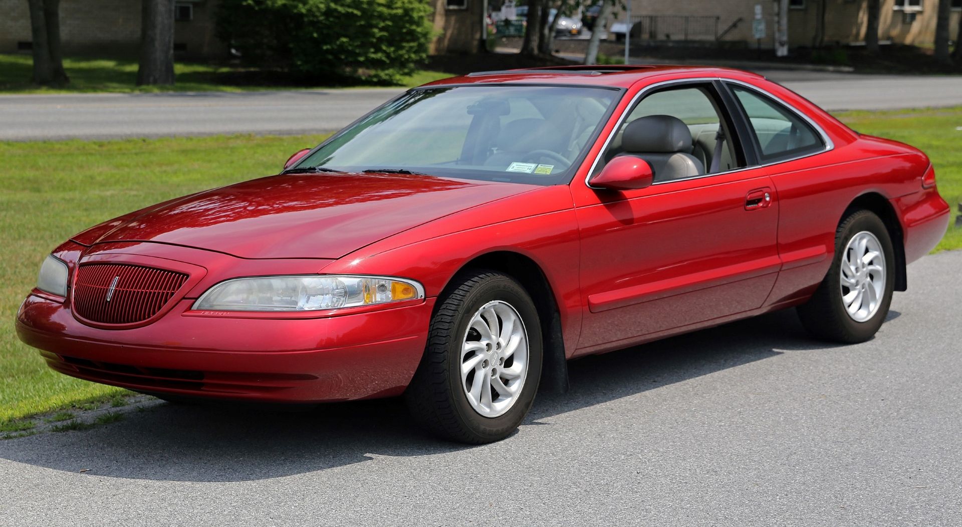 Red 1998 Lincoln Mark VIII LSC