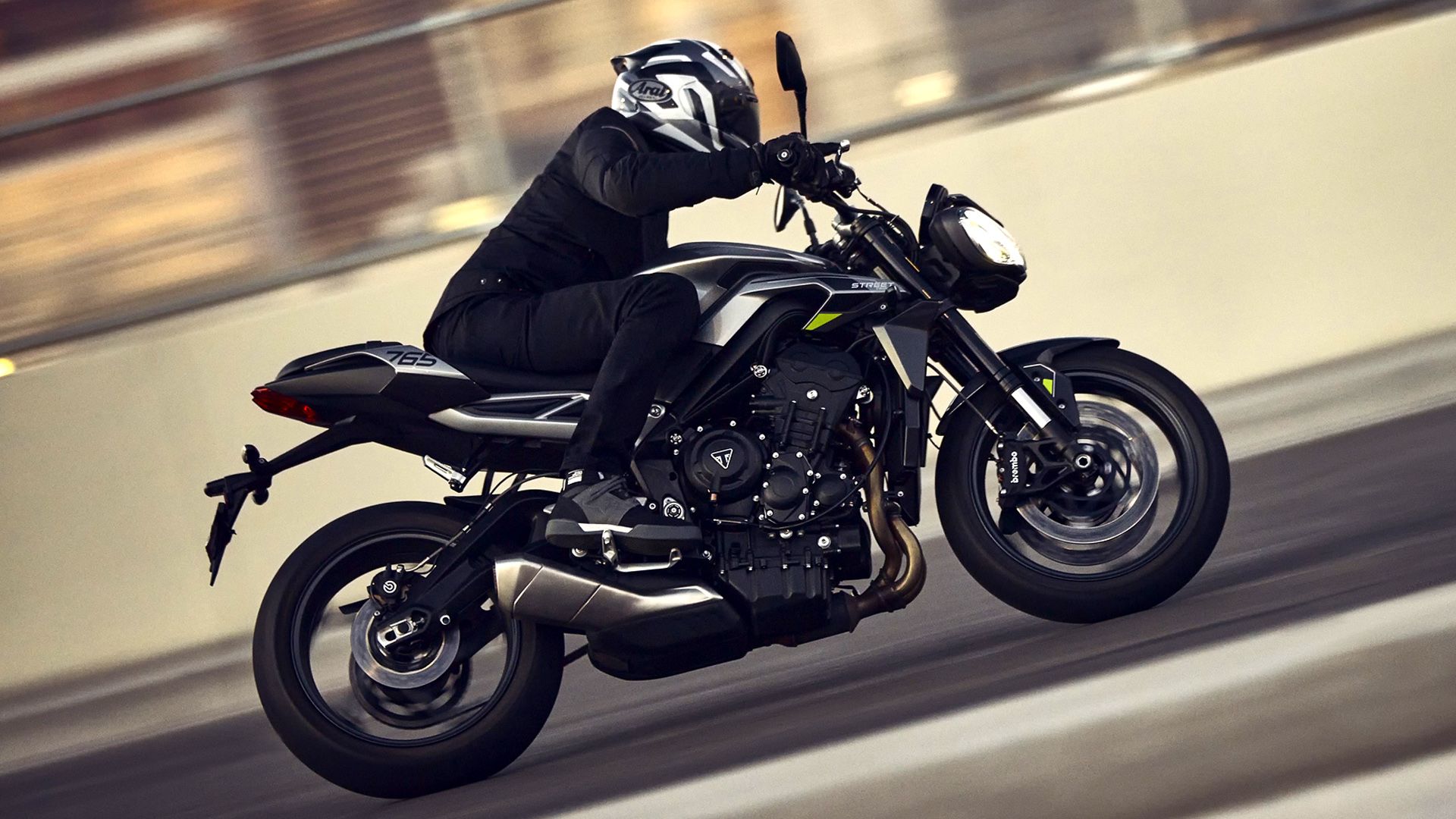 2024 Triumph Street Triple 765 R Action right side view